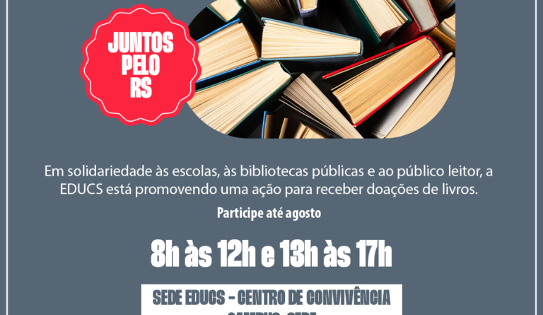 Editora da Universidade de Caxias do Sul promove campanha de arrecadação de livros